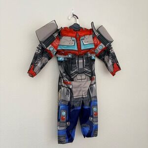 Hasbro children's Optimus Prime Transformer Costume Jumpsuit With Mask dress up